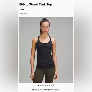 LuluLemon Ebb to Street Tank